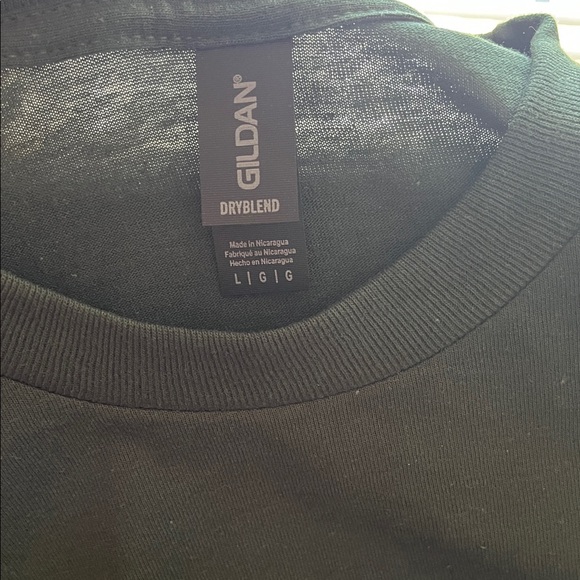 Gildan Black Long Sleeve Tee with Turkey Graphic - Picture 2 of 3